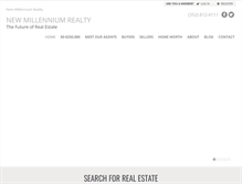 Tablet Screenshot of newmillenniumrealty.com